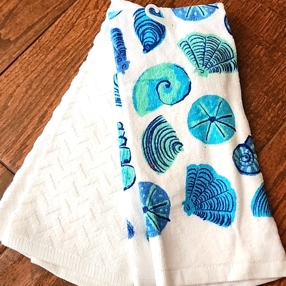 Seashell Kitchen Towel Set - Picture 2 of 7